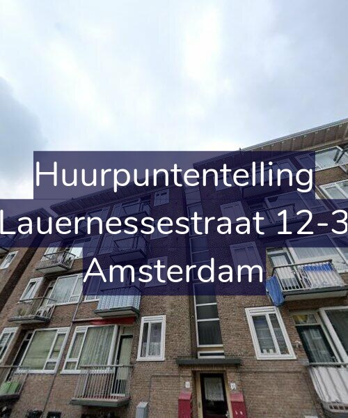 Foto gevel Huurpuntentelling voor Lauernessestraat 12-3, Amsterdam