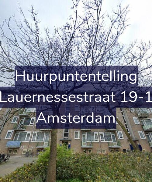 Foto gevel Huurpuntentelling voor Lauernessestraat 19-1, Amsterdam