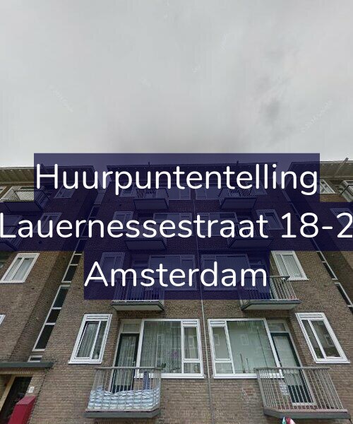 Foto gevel Huurpuntentelling voor Lauernessestraat 18-2, Amsterdam