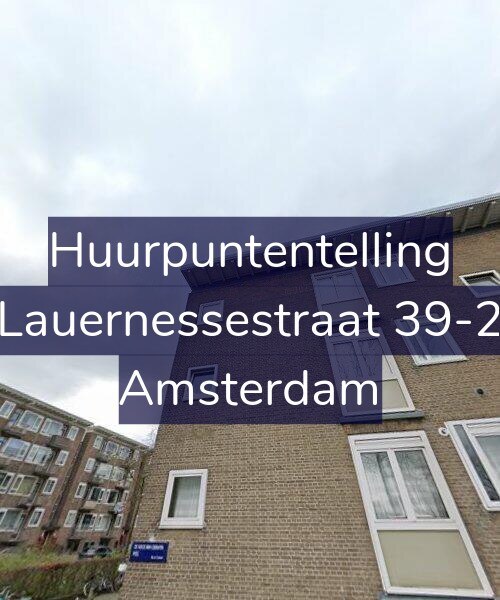 Foto gevel Huurpuntentelling voor Lauernessestraat 39-2, Amsterdam