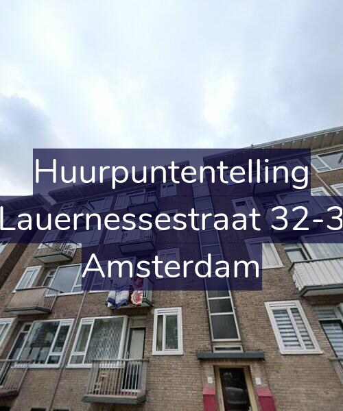 Foto gevel Huurpuntentelling voor Lauernessestraat 32-3, Amsterdam