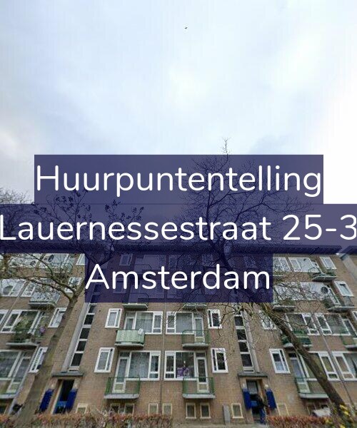 Foto gevel Huurpuntentelling voor Lauernessestraat 25-3, Amsterdam
