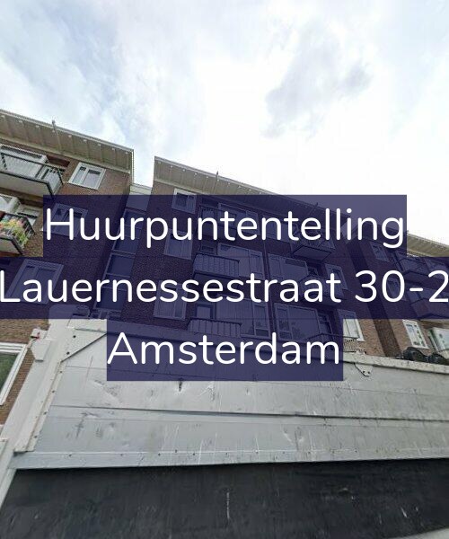 Foto gevel Huurpuntentelling voor Lauernessestraat 30-2, Amsterdam