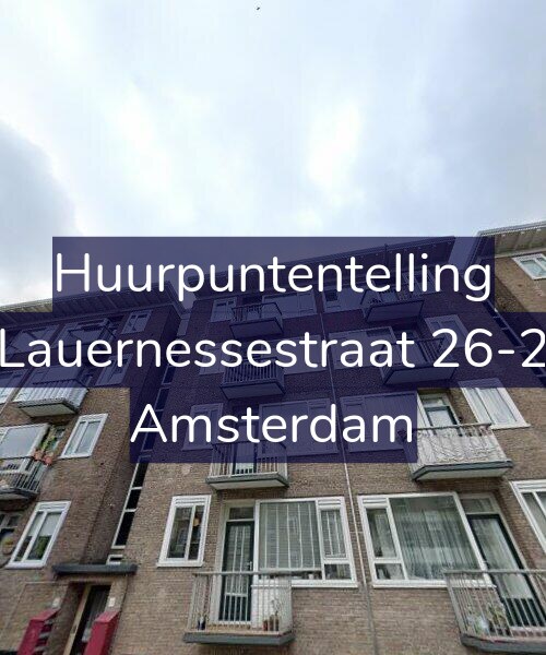 Foto gevel Huurpuntentelling voor Lauernessestraat 26-2, Amsterdam