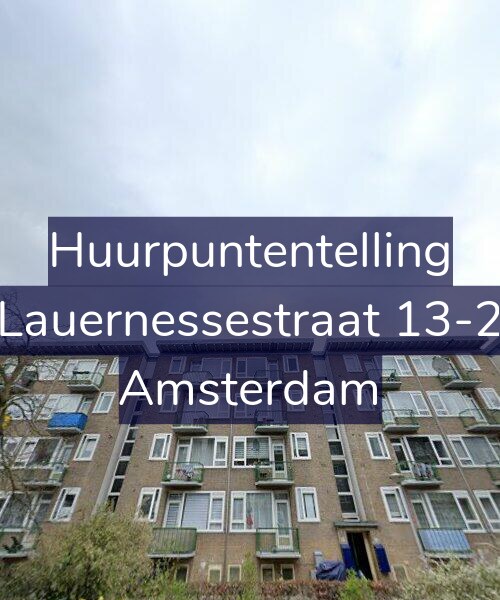 Foto gevel Huurpuntentelling voor Lauernessestraat 13-2, Amsterdam
