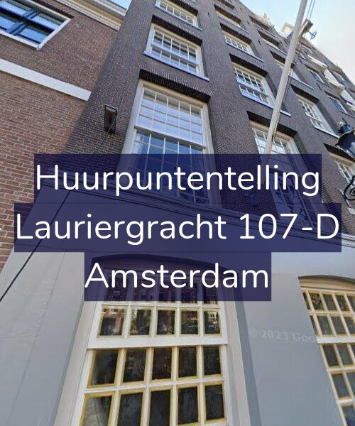 Foto gevel Huurpuntentelling voor Lauriergracht 107-D, Amsterdam