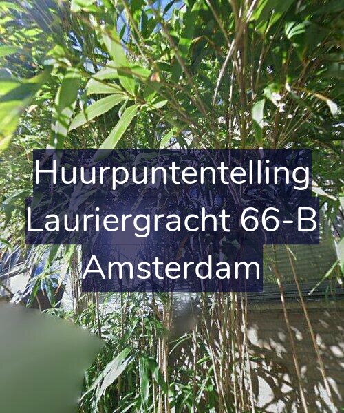Foto gevel Huurpuntentelling voor Lauriergracht 66-B, Amsterdam