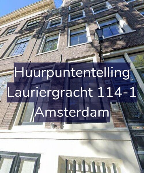 Foto gevel Huurpuntentelling voor Lauriergracht 114-1, Amsterdam
