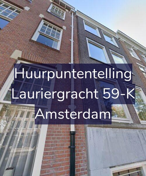 Foto gevel Huurpuntentelling voor Lauriergracht 59-K, Amsterdam