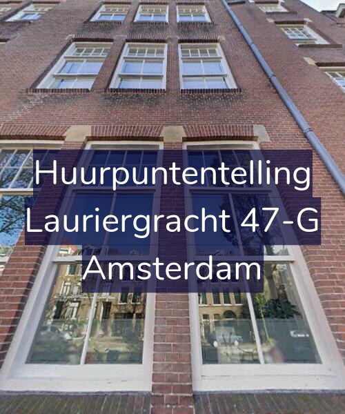 Foto gevel Huurpuntentelling voor Lauriergracht 47-G, Amsterdam