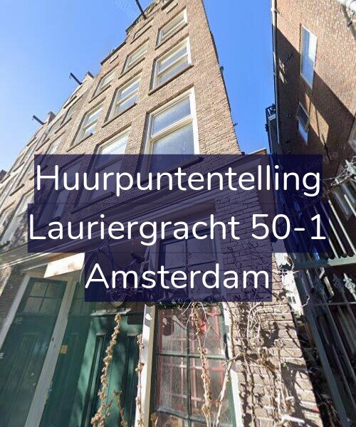 Foto gevel Huurpuntentelling voor Lauriergracht 50-1, Amsterdam