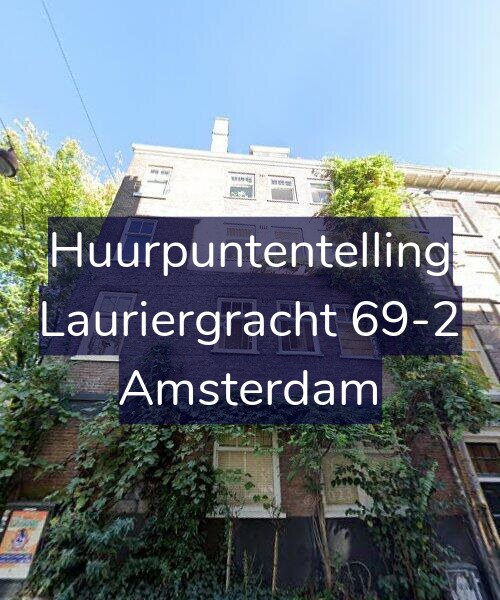 Foto gevel Huurpuntentelling voor Lauriergracht 69-2, Amsterdam