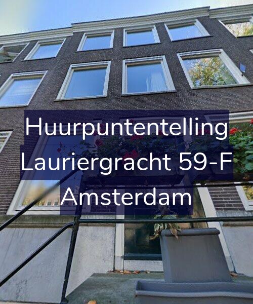 Foto gevel Huurpuntentelling voor Lauriergracht 59-F, Amsterdam