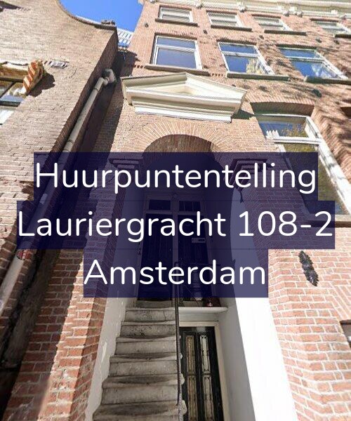 Foto gevel Huurpuntentelling voor Lauriergracht 108-2, Amsterdam