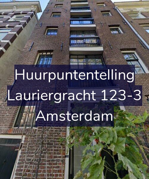 Foto gevel Huurpuntentelling voor Lauriergracht 123-3, Amsterdam