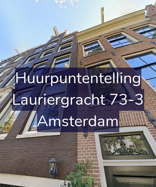 Foto gevel Huurpuntentelling voor Lauriergracht 73-3, Amsterdam