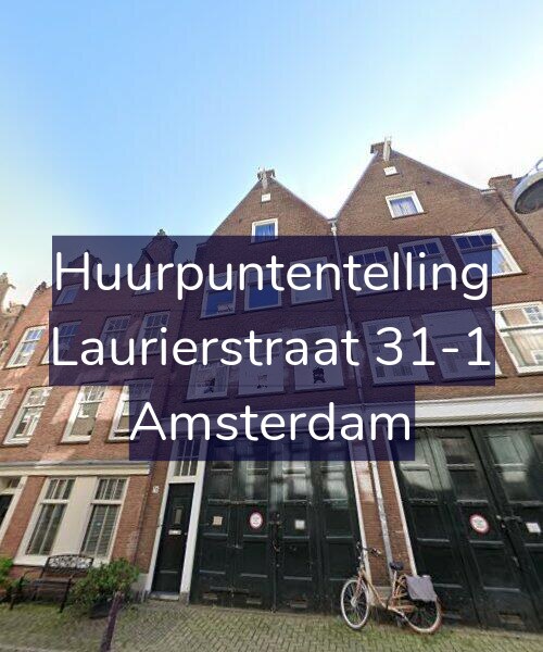 Foto gevel Huurpuntentelling voor Laurierstraat 31-1, Amsterdam