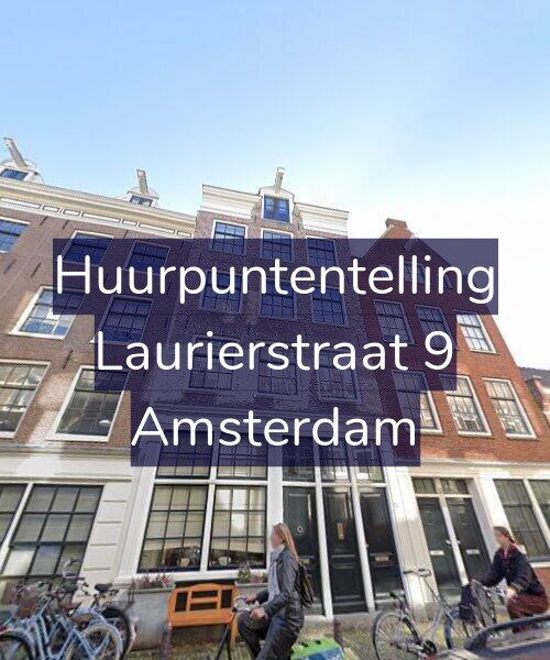 Foto gevel Huurpuntentelling voor Laurierstraat 9, Amsterdam