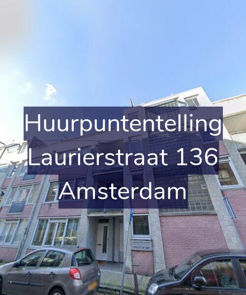 Foto gevel Huurpuntentelling voor Laurierstraat 136, Amsterdam