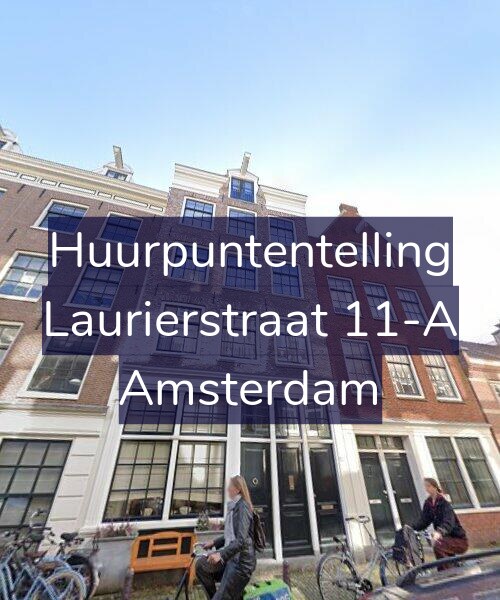 Foto gevel Huurpuntentelling voor Laurierstraat 11-A, Amsterdam