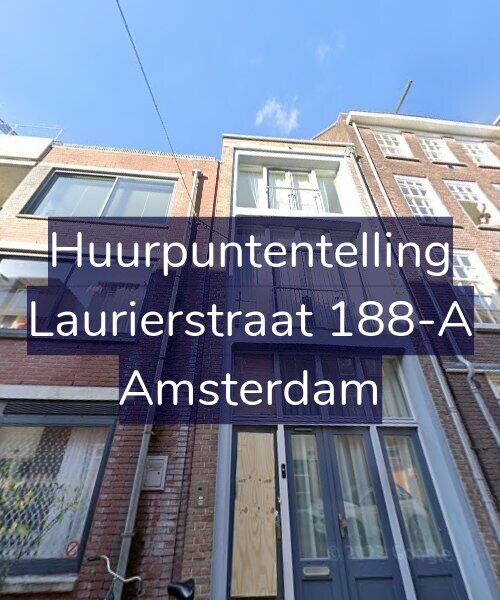 Foto gevel Huurpuntentelling voor Laurierstraat 188-A, Amsterdam