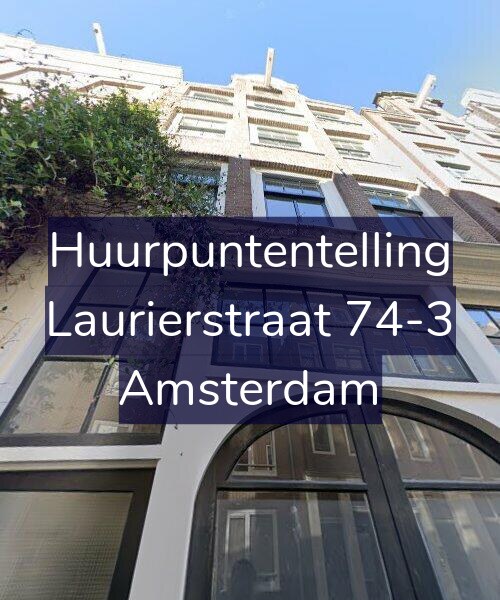 Foto gevel Huurpuntentelling voor Laurierstraat 74-3, Amsterdam