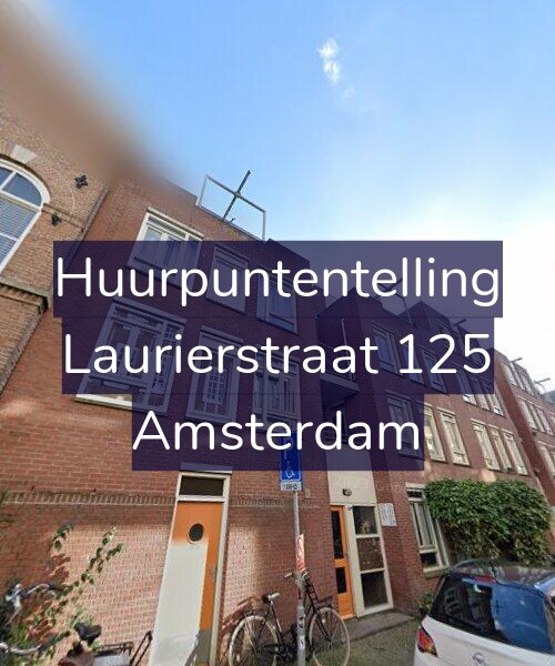 Foto gevel Huurpuntentelling voor Laurierstraat 125, Amsterdam