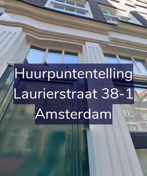 Foto gevel Huurpuntentelling voor Laurierstraat 38-1, Amsterdam
