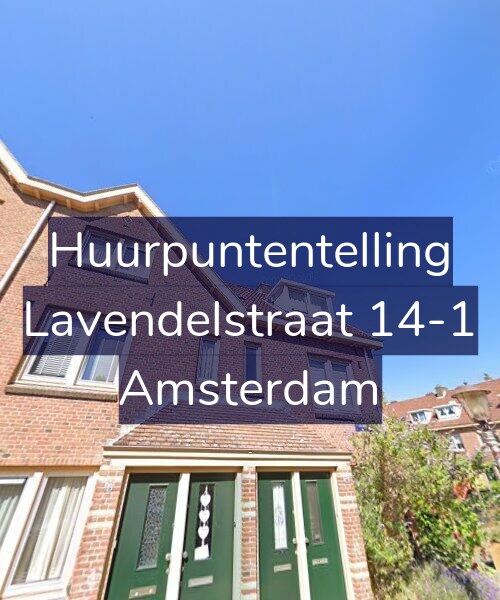 Foto gevel Huurpuntentelling voor Lavendelstraat 14-1, Amsterdam