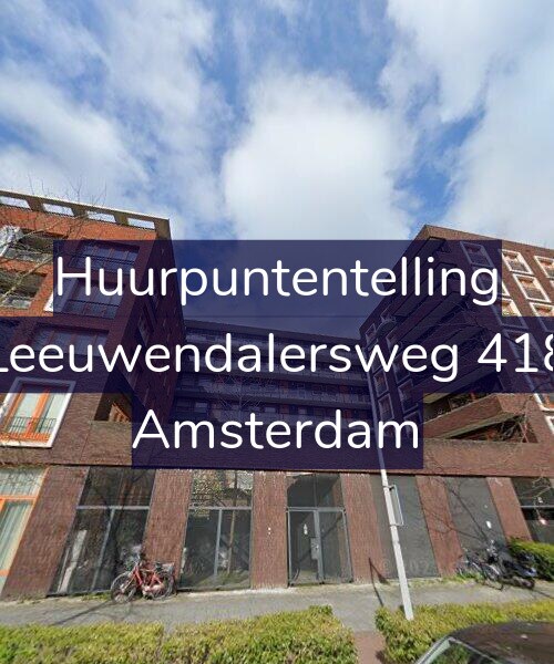 Foto gevel Huurpuntentelling voor Leeuwendalersweg 418, Amsterdam