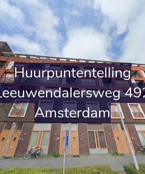 Foto gevel Huurpuntentelling voor Leeuwendalersweg 492, Amsterdam