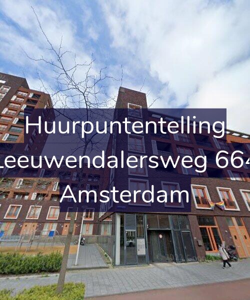Foto gevel Huurpuntentelling voor Leeuwendalersweg 664, Amsterdam