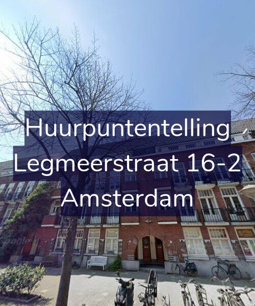 Foto gevel Huurpuntentelling voor Legmeerstraat 16-2, Amsterdam
