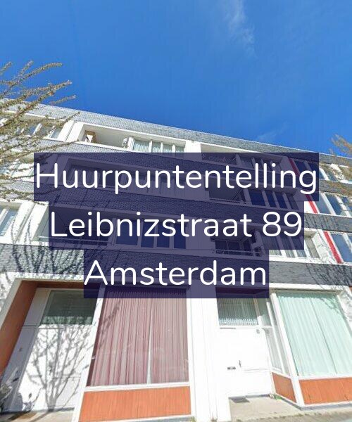 Foto gevel Huurpuntentelling voor Leibnizstraat 89, Amsterdam