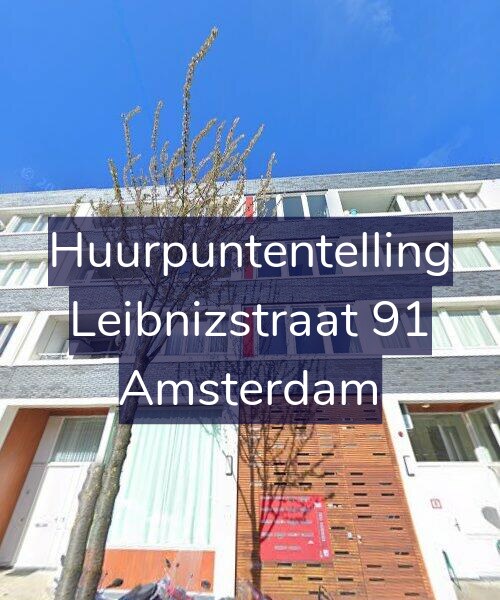 Foto gevel Huurpuntentelling voor Leibnizstraat 91, Amsterdam