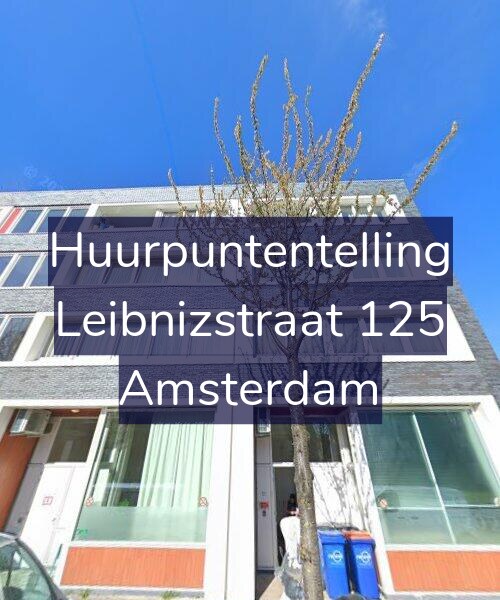 Foto gevel Huurpuntentelling voor Leibnizstraat 125, Amsterdam