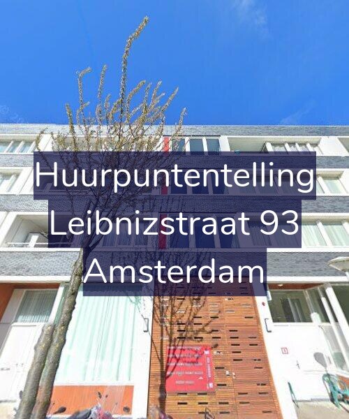 Foto gevel Huurpuntentelling voor Leibnizstraat 93, Amsterdam