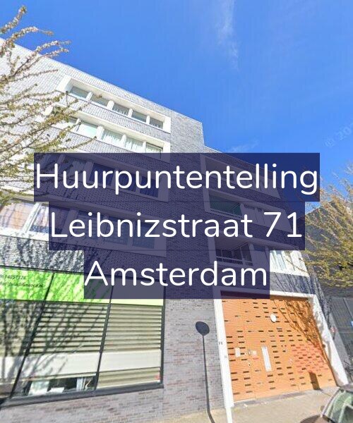 Foto gevel Huurpuntentelling voor Leibnizstraat 71, Amsterdam