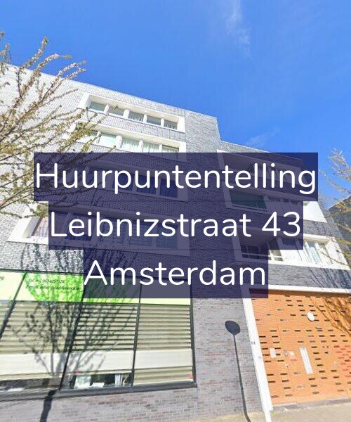 Foto gevel Huurpuntentelling voor Leibnizstraat 43, Amsterdam