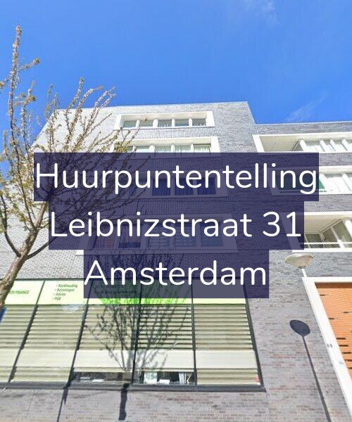 Foto gevel Huurpuntentelling voor Leibnizstraat 31, Amsterdam