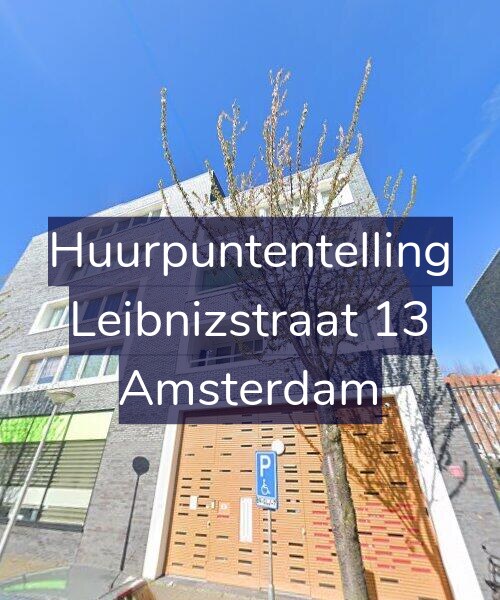 Foto gevel Huurpuntentelling voor Leibnizstraat 13, Amsterdam