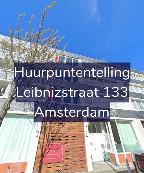 Foto gevel Huurpuntentelling voor Leibnizstraat 133, Amsterdam