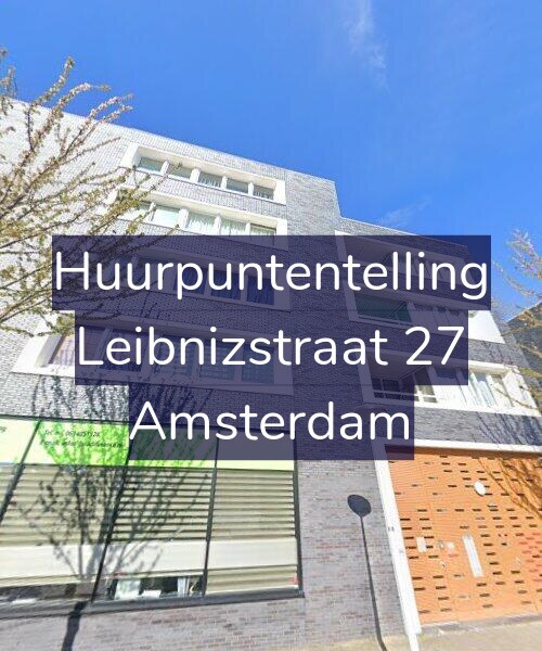 Foto gevel Huurpuntentelling voor Leibnizstraat 27, Amsterdam