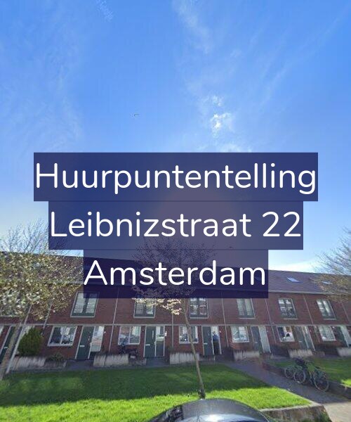 Foto gevel Huurpuntentelling voor Leibnizstraat 22, Amsterdam