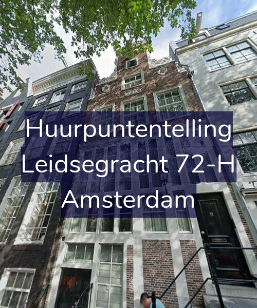 Foto gevel Huurpuntentelling voor Leidsegracht 72-H, Amsterdam