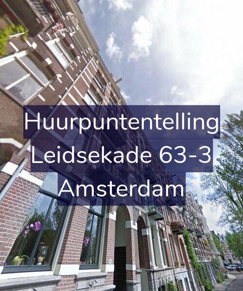 Foto gevel Huurpuntentelling voor Leidsekade 63-3, Amsterdam