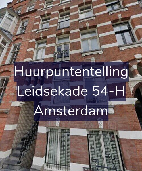 Foto gevel Huurpuntentelling voor Leidsekade 54-H, Amsterdam