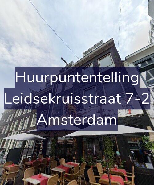 Foto gevel Huurpuntentelling voor Leidsekruisstraat 7-2, Amsterdam