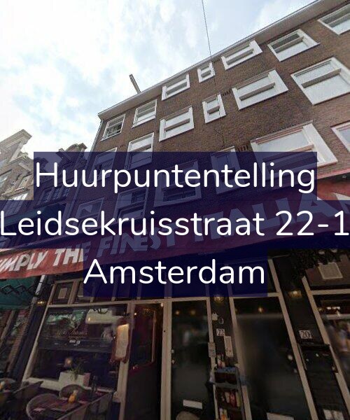 Foto gevel Huurpuntentelling voor Leidsekruisstraat 22-1, Amsterdam