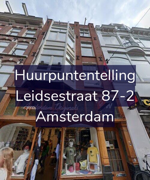 Foto gevel Huurpuntentelling voor Leidsestraat 87-2, Amsterdam